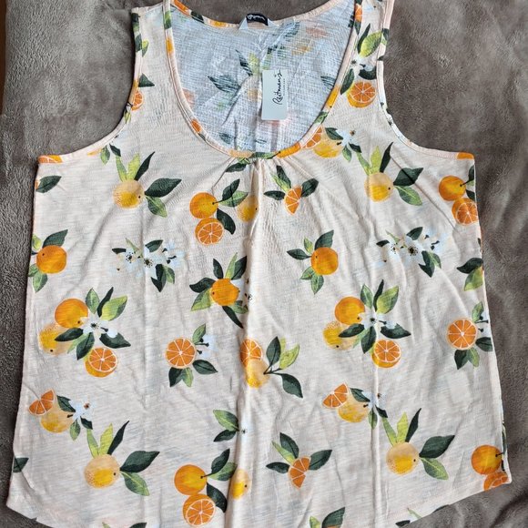 Reitman’s Oranges Scoop Neck Tank M NWT - Picture 2 of 2